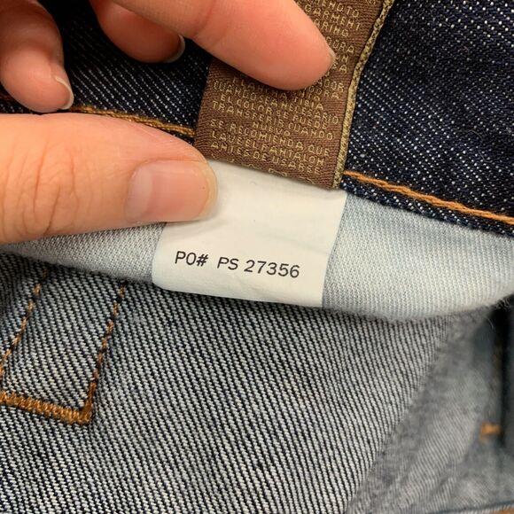 Vintage Perry Ellis Jeans Mens 40 Straight Leg Dark Wash Denim Mid Rise Cotton - Picture 10 of 12